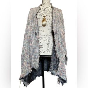 Linda Lundström Oversized Eccentric Linen Cardigan Cover Up - 2XL